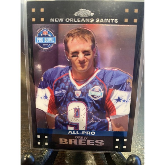 Drew Brees Topps Chrome ALL-PRO Card NFL 2007‎ T5-264 New Orleans Saints - Picture 1 of 2